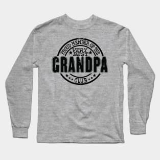 Proud Member of the Very Best Grandpa Club Long Sleeve T-Shirt